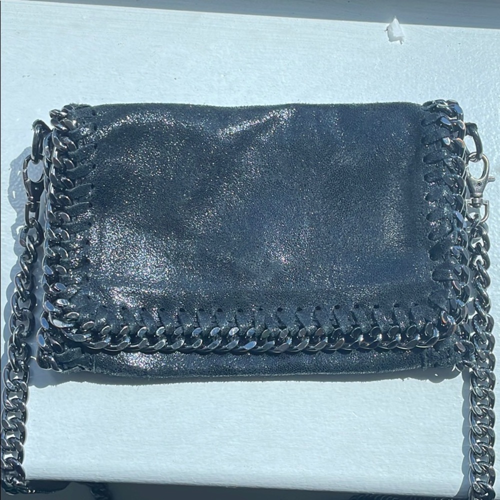 Stella McCartney Style Black Crossbody Bag